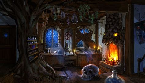 Witch home painting